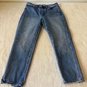 Madewell Stovepipe Jeans Women's 30 Medium Wash Straight Leg Denim